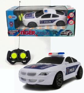 Uzaktan Kumandalı Full Fonksiyon Süper Hızlı 1:24 Ölçek,  Spor Polis Arabası