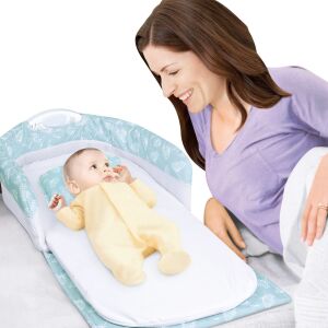 Babycim Bebeğimin Taşınabilir,Işıklı, Müzikli Portatif İlk Yatağı