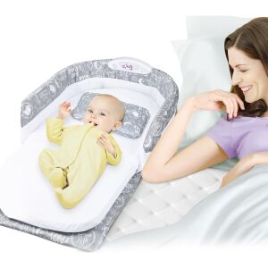 Babycim Bebeğimin Taşınabilir,Işıklı, Müzikli Portatif İlk Yatağı