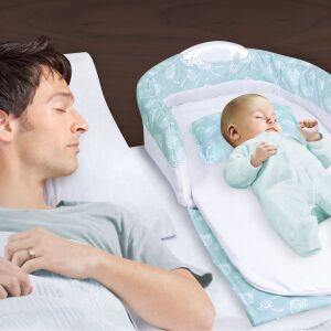 Babycim Bebeğimin Taşınabilir,Işıklı, Müzikli Portatif İlk Yatağı