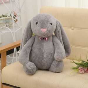 Oyun ve Uyku Arkadaşım PAPYONLU Uzun Kulak Bunny Peluş Tavşan 65 cm Pelüş tavşan