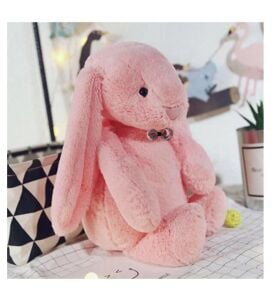 Oyun ve Uyku Arkadaşım PAPYONLU Uzun Kulak Bunny Peluş Tavşan 65 cm Pelüş tavşan