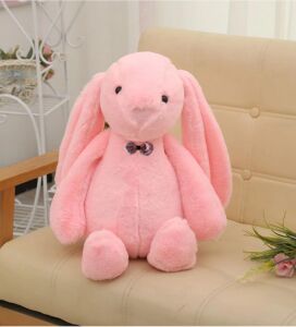Oyun ve Uyku Arkadaşım PAPYONLU Uzun Kulak Bunny Peluş Tavşan 65 cm Pelüş tavşan
