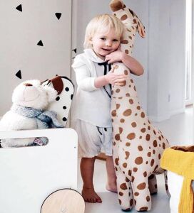 Büyük Yumuşak 1 Metre Oyuncak Peluş Zürafa, Uyku ve Oyun Arkadaşı-100 cm,hm403