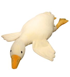 Sevimli Peluş Uyku Arkadaşım Kaz 75 cm- Uçan Kaz Morton Uyku Yastığı