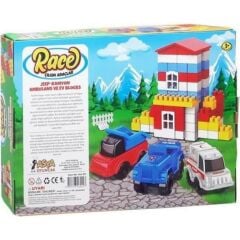 Çılgın Araçlar Ve Ev Seti 100 Parça Yapı Blok Set