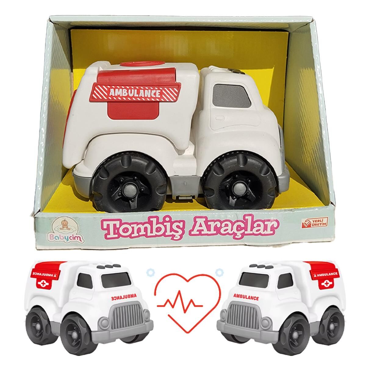 Tombiş Oyuncaklar Polis-Ambulans-İtfaiye Minik Kahramanlara Özel Şehir Araçları