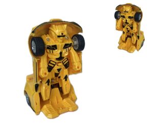 Işıklı Sesli Müzikli Çek Bırak Robota Dönüşen Araba