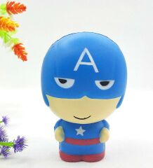 Marvel Hero Kaptan Amerika Squishy, Büyük BOY 10 cm Sukuşi