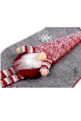 Noel Temalı Dekoratif Hediye Çorap Yılbaşı Çam Ağacı Süsü 50 cm