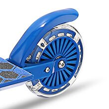 120 mm Silikon Teker, Boy Ayarlamalı Katlanır Metal Scooter