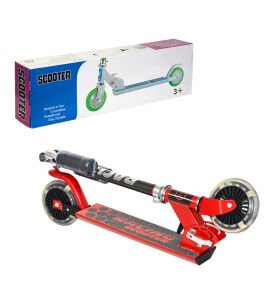 120 mm Silikon Teker, Boy Ayarlamalı Katlanır Metal Scooter