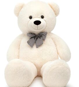 Sevimli 90 cm Peluş Ayı ile Premium Yumoş Kırmızı Peluş Ayıcık Buketi