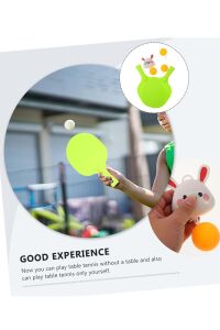 Sevimli Tavşanlı PinPon, Çocuklar İçin Asılı Masa Tenisi Eğitim Seti – Refleks, Koordinasyon ve Eğlence Bir Arada!