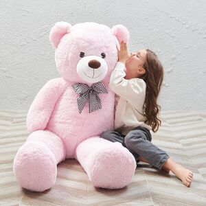 Peluş 120 cm Papyonlu Sevimli  Ayı - Sevgiliye Özel Hediye