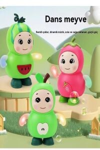 Işıklı ve Müzikli Danseden Çilek Oyuncak – 17 cm, Minikler İçin Eğlencenin Adı!