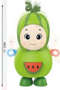 Işıklı ve Müzikli Danseden Karpuz Oyuncak – 17 cm, Minikler İçin Eğlencenin Adı!