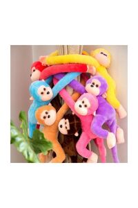 Sevimli Peluş Maymun - Elleri Yapışabilen Yumuşacık Peluş Maymun - 70 cm