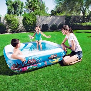 Bestway Güneşlikli, Üstü Çıkarılabilir UV Korumalı Şişme Çocuk Havuzu (147x147x122cm)- 52192