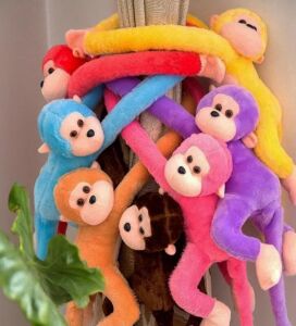 Peluş Maymun, Elleri Yapışabilen Uyku ve Oyun Arkadaşı -70 cm