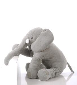 Uyku Arkadaşım Jumbo  Fil - Büyük Yumuşacık Peluş Fil- 90 cm