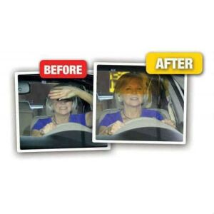 ORJİNAL! Clear View Gündüz ve Gece Anti-Glare Oto Güneşlik!
