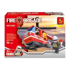 Ausini - Asya Brick 21302 Fire Brigade Set - 105 PARÇA
