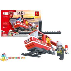 Ausini - Asya Brick 21302 Fire Brigade Set - 105 PARÇA