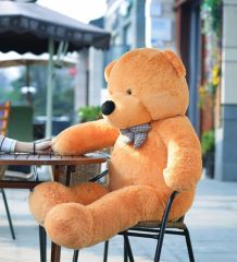 Peluş Ayı 120 cm Papyonlu Sevimli Ayı - Sevgiliye En Özel Hediye