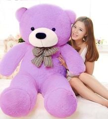Peluş Ayı 120 cm Papyonlu Sevimli Ayı - Sevgiliye En Özel Hediye