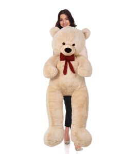 Sevgiliye Özel HEDİYE- 160 cm Papyonlu DEV Boy Peluş Ayı - % 100 YERLİ