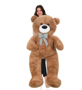 Sevgiliye Özel HEDİYE- 160 cm Papyonlu DEV Boy Peluş Ayı - % 100 YERLİ