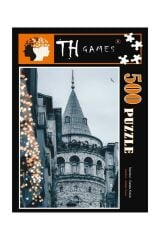 500 Parça Kutulu İstanbul Galata Kulesi Puzzle 48cm x 68cm