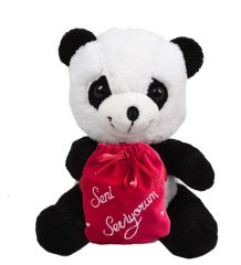 14 Şubat  Özel ''Seni Seviyorum'' Keseli Sevimli Panda-40 cm
