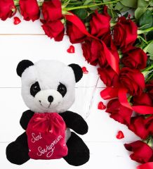 14 Şubat  Özel ''Seni Seviyorum'' Keseli Sevimli Panda-40 cm