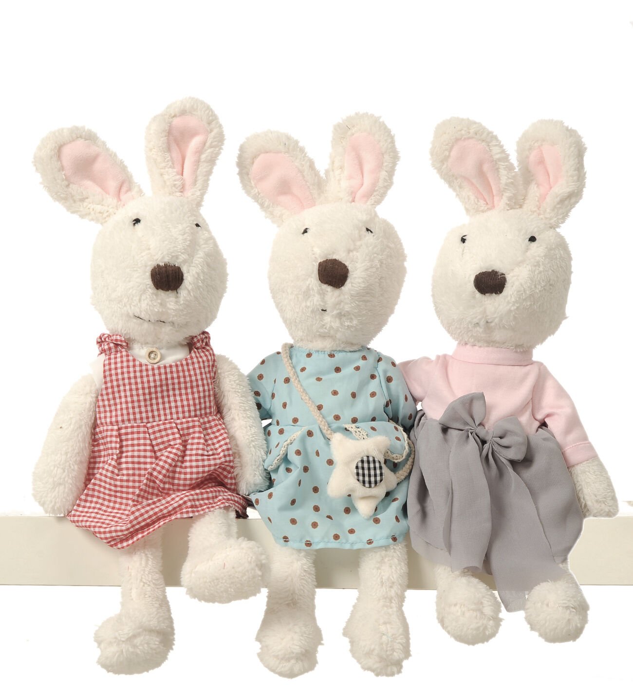 İthal 1. Kalite Peluş Sevimli Tavşan Arkadaşım 45 cm
