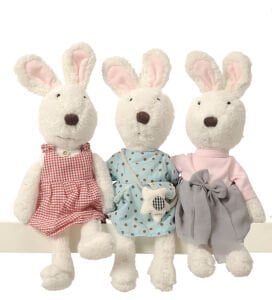 İthal 1. Kalite Peluş Sevimli Tavşan Arkadaşım 45 cm
