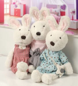 İthal 1. Kalite Peluş Sevimli Tavşan Arkadaşım 45 cm