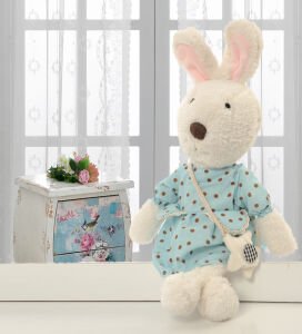İthal 1. Kalite Peluş Sevimli Tavşan Arkadaşım 45 cm