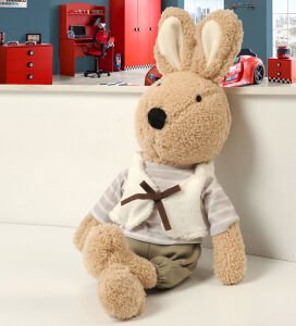 İthal 1. Kalite Peluş Sevimli Tavşan Arkadaşım 45 cm