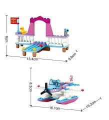 Ausini-Asya Bricks 24418, Fairyland 167 Parça Liman ve Jetski Temalı Lego Seti