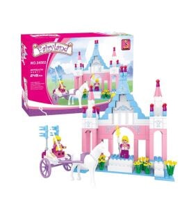 Ausini-Asya Bricks 24502, Fairyland 245 Parça Şato ve At Arabası Temalı Lego Seti