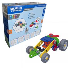 Build Technic Set, 63 Parça Tak-Sök Ralli Arabası Block Yapı Seti