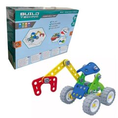 Build Technic Set, 72 Parça Tak-Sök Makaslı Vinç Block Yapı Seti