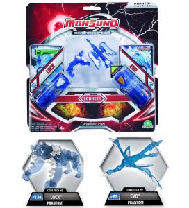 MONSUNO, Lisanslı Mega Arena, 4 Adet Kapsül-4 Figür-4 KART Full Oyun SETİ