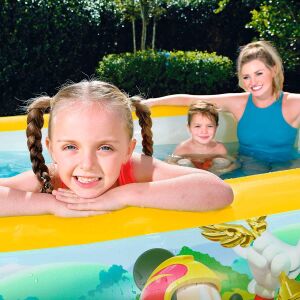 Bestway 91008 Disney Lisanslı, Mega Dikdörtgen Şişme Aile Havuzu