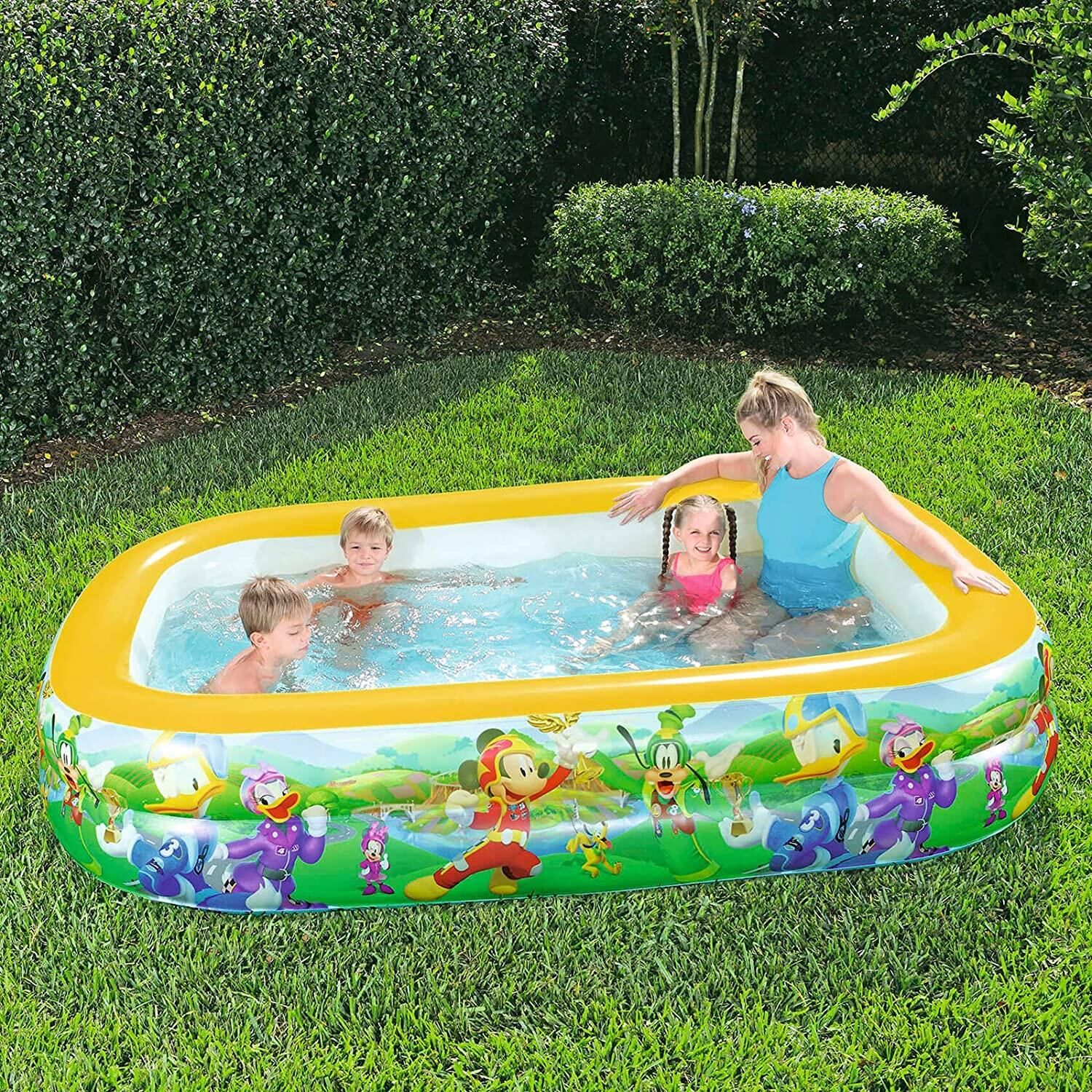 POMPALI-Bestway 91008 Disney Lisanslı, Mega Aile Havuzu