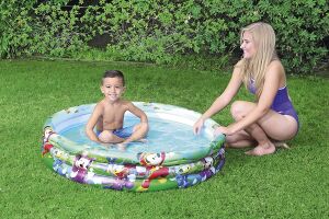 Bestway 91007, 3 Boğum Mickey Mouse Temalı Şişme Çocuk Havuzu