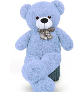 Oyuncak 80 Cm Papyonlu Peluş Ayıcık- İthal Kumaş - Premium Koleksiyon Hediyelik Ayı (% 100 YERLİ)