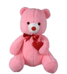 Sevgiliye Özel HEDİYE- 80 cm Kalp Tutan, Oturan Sevimli Peluş Ayı
